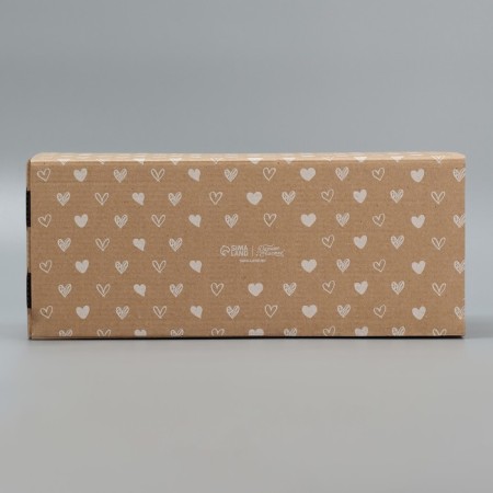 Gift Folding Box with PVC, packaging, “hearts”, 16 x 35 x 12 cm-4