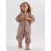 Combineson children's insulated Rant Rocky, height 62 cm, dairy-brown color