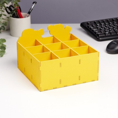 Organizer for storing trifles "Do what you love!" 9 departments 19x19x12-2