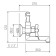 Bath mixer "RMS" SL138-140P, pour 350 mm, shower set, zinc, chromium