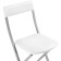 Stool on a metal frame Elevis metal/eco -leather, gray/white 38.5x52.5x77.5 cm