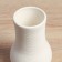 VAZA Ceramics Table "Eliot" bend, D-6 cm, 14x9 cm, white