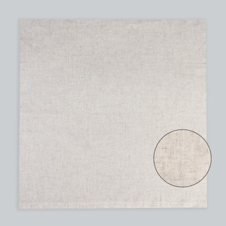 Canvas for embroidery, uniform interweaving, 50 × 50 cm, beige color