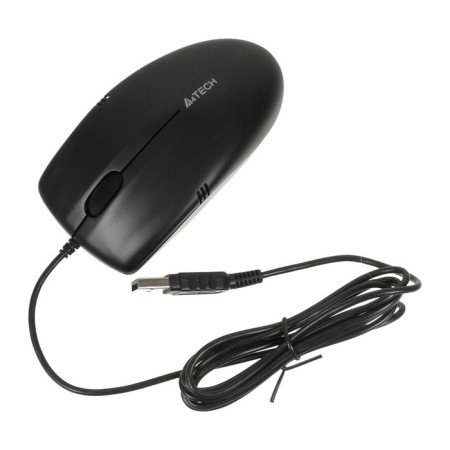 Mouse A4Tech OP-530NU Black optical (1000dpi) USB (2but)-1