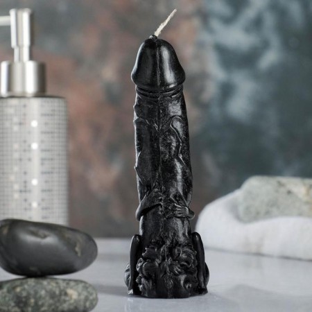 Figure candle "Hold" Black-3