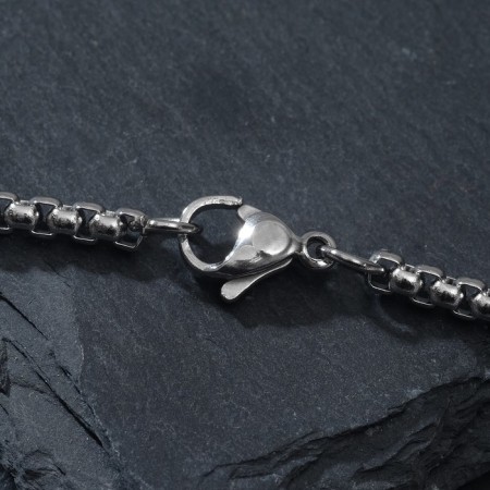 The pendant "Rose in the Cross" Rosicrucian Order, Color Black Silver, 70 cm-1