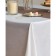 Tablecloth, size 160x160 cm, white color