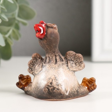 Souvenir Ceramics "Cockerel sits" 4x6.4x6.8 cm-2