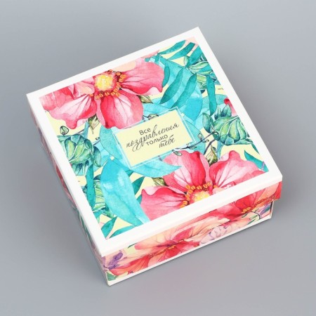 The box is folding, the lid is, "compliment", 10 x 10 x 5 cm without a window-2