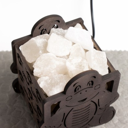 Salt lamp "Turtle" Wooden E14 15W 1.4 kg-4