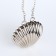 Female bag on a magnet, silver color