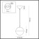 Suspension Pinga E27 1x40W