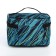 Cosmetic bag with lightning, blue/black color