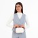 Bag Cross-Bodi with a zipper, white color