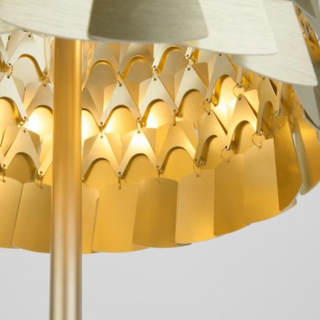 Coratzza table lamp, 4x60W E14, champagne color-2