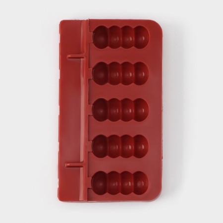Form for candy "Bank", silicone, 19 × 11 × 2 cm, 5 cells (6 × 2.6 cm), color mix-1