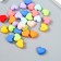 Decor for creativity plastic "Matte heart" set of 30 pcs mix 0.6x1.2x1.3 cm
