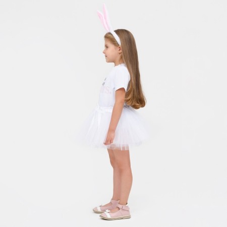 Set for a photo shoot KAFTAN "Sweet Bunny": a three -layer skirt and a rim-2