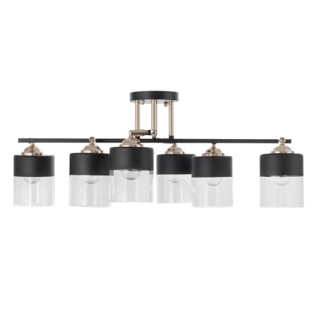 Dominica chandelier 6he27 40W black and gold 55x42x27 cm-4