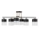 Dominica chandelier 6he27 40W black and gold 55x42x27 cm