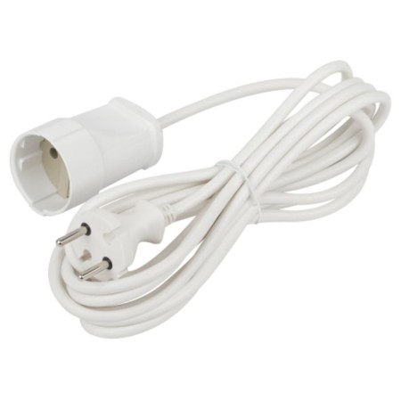 Extension cord electric era UX-1-5M without grounding 1 outlet 5 m, PVS 2x0.75mm2 6a