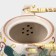 Keramic teapot with a metal sieve "Lotus", 900 ml