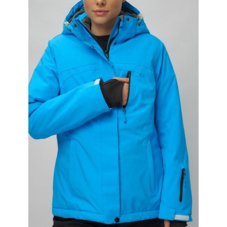 Ski suit female, size 42, blue color-2