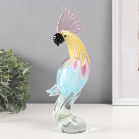 Souvenir glass "Caccade" pastel shades 7x7x25 cm-3