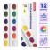 Watercolor 12 colors Erichkrause Basic, honey, plastic, cardboard foam, without brush