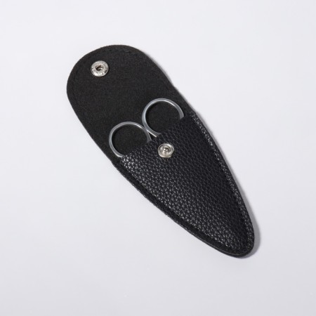 Case for storing manicure tools, on a button, 10 × 5 × 0.8 cm, black color-2