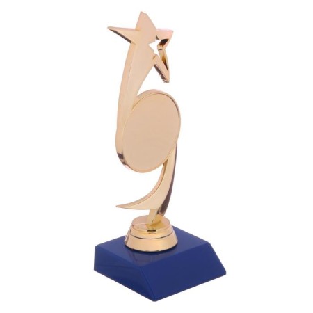 Star Cup, award figure, plastic stand blue, 18 x 6 x 6 cm.-1