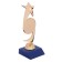 Star Cup, award figure, plastic stand blue, 18 x 6 x 6 cm.