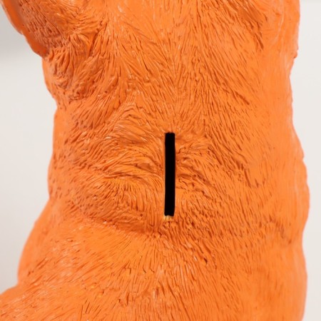 The piggy bank "Red -colored cat" height 31.5 cm, width 16 cm, length 24 cm.-5