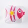 Nightlight 4 diode "fish" 220V mix 7.5x9x2 cm Risalux