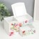 Casket Wood with a mirror and stand "Butterfly and roses" 10.8x18.5x10 cm