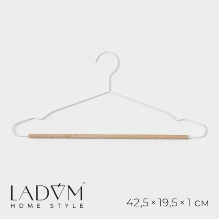 Shoulders - Laconique Ladoom Laconique clothing hanger, 42.5 × 19.5 × 1 cm, white color
