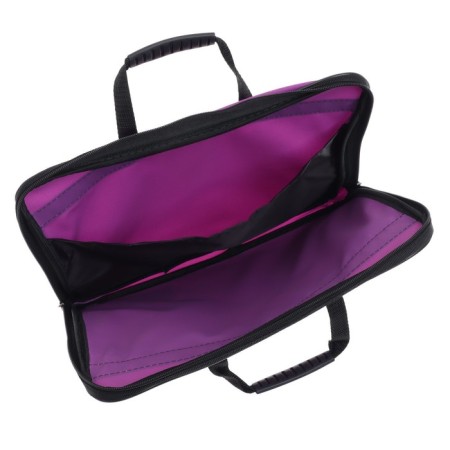 Folder with handles Textile A4, 365 x 290 x 30 mm, calligrata, 1Sh41, "office", external/inner pocket, purple-3