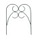 Decorative fence, 55 × 300 cm, 5 sections, metal, green, "gardener"