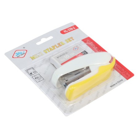 Stapler No. 10 to 15 sheets with brackets, blister, mix-3