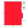 A4 180MKM corner folder, calligrata deluxe, red, opaque, with embossing