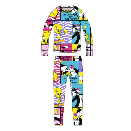 Thermal complex for girls: trousers, sweatshirt, height 128 cm-6