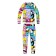 Thermal complex for girls: trousers, sweatshirt, height 128 cm