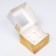 Packaging for 4 cupcakes with a window, Bant, 16 x 16 x 10 cm