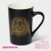 Porcelain shade mug "Bunny", 380 ml, black color
