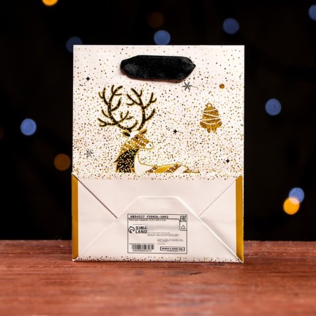 Laminated "Magic Deer" package 11.5 x 14.5 x 6 cm-1