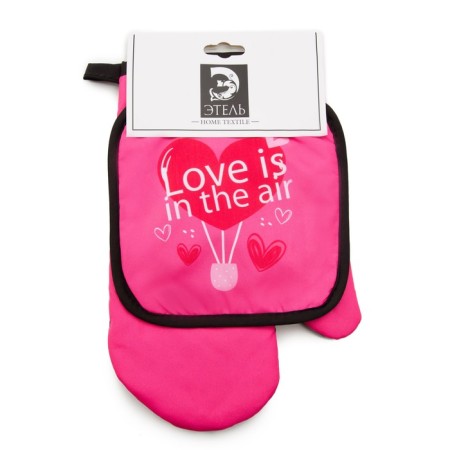 Kitchen set (2 items) Ethel Lovelife Love, a severity 17x17 cm, mitten 26x16 cm, 100% p/e-3