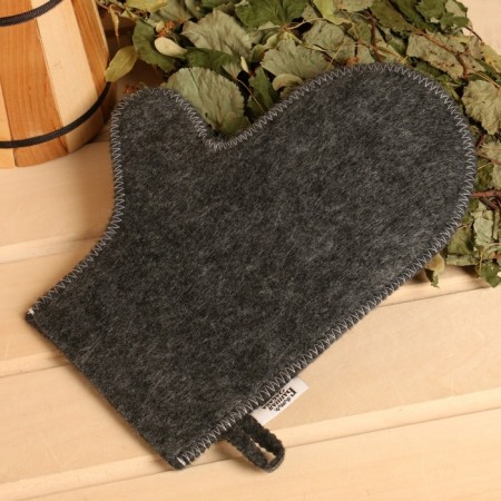 Set of bath "Male" portfolio 5 items, gray, with embroidery-8