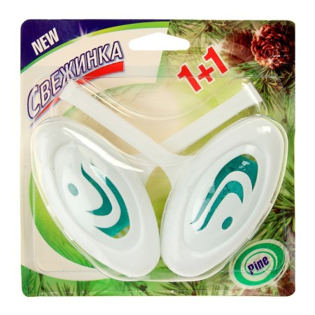 Toilet pendant cleaner, freshness "Forest", 2pcs, 30 grams