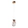Lamp Bayerlux 2736/1 G9 40W gold 11x11x16-165 cm