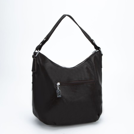 Bag-hoba, lightning department, 3 outer pockets, brown color-1